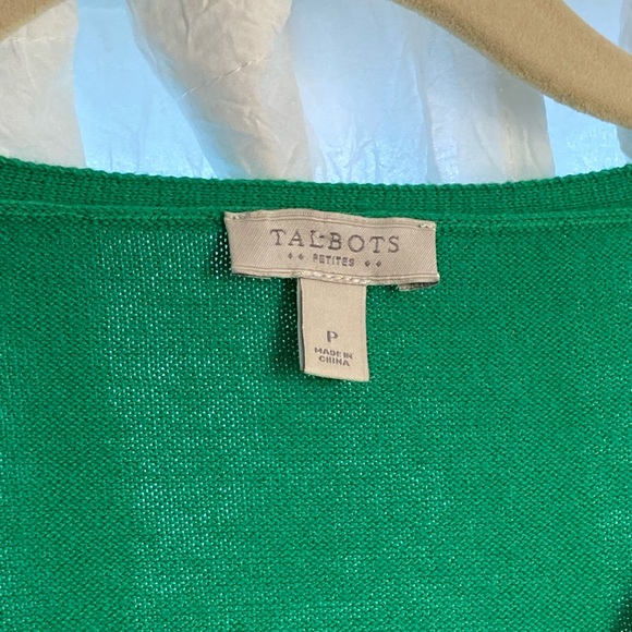 Talbots Green Petite M Sweater - Picture 2 of 2